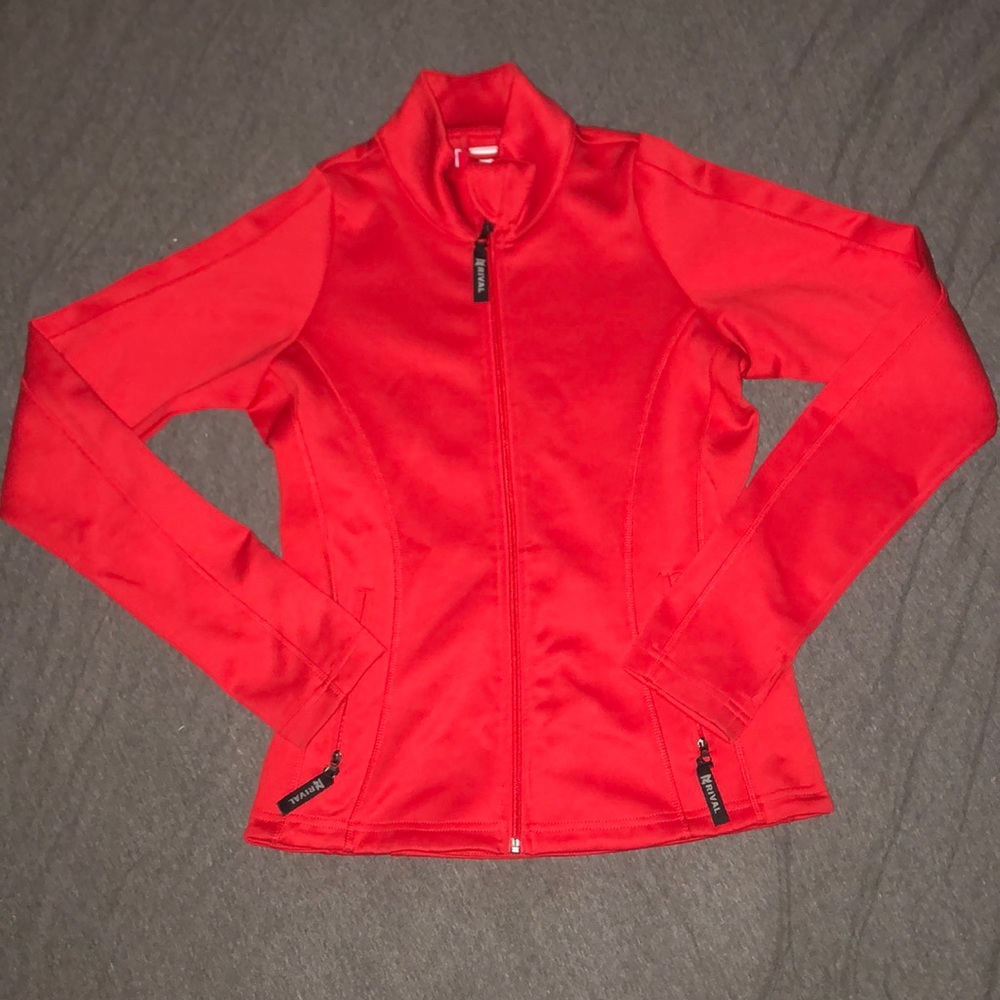 Bright Red Zip Up